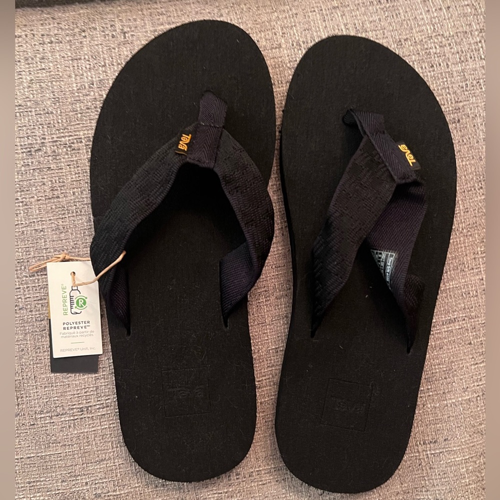 NEW Teva Black Mush II Sandals - 9 Men | 10.5 Women